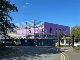 Crewe construction site in September 2025
