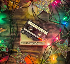 Fairy lights and an audio tape