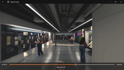 New centre fly through